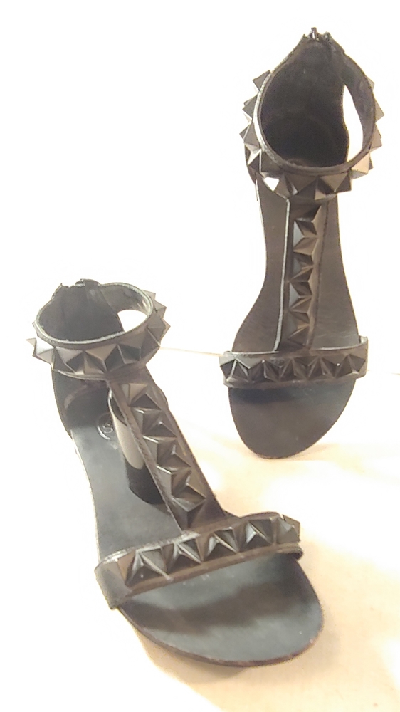 ASH Gladiator Studded Black Open Toe Sandals 37 - Picture 2 of 14